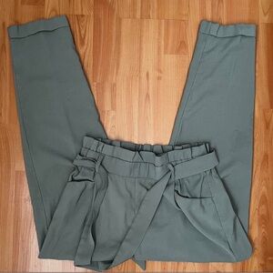 Zara Green Belted Pants